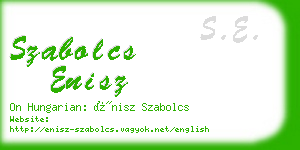 szabolcs enisz business card